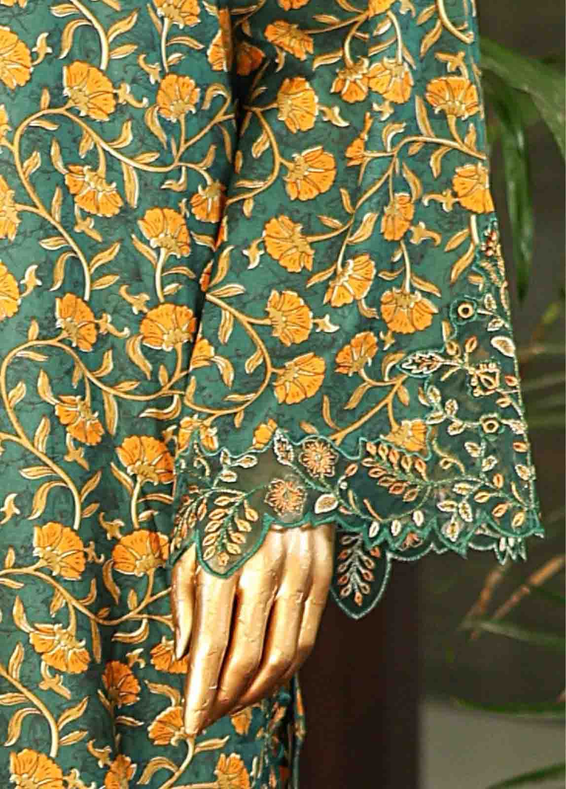 Bin Saeed Fabric - SMLF-0637-EMB- 3 Piece Embroidered Stitched Suit