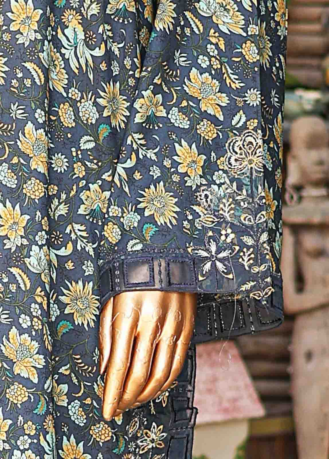 Bin Saeed Fabric - SMLF-0643-EMB- 3 Piece Embroidered Stitched Suit