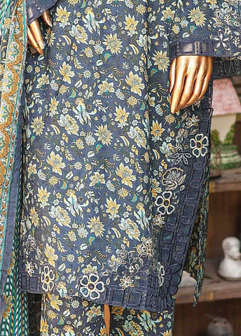 SMLF-0643-EMB- 3 Piece Embroidered Stitched Suit