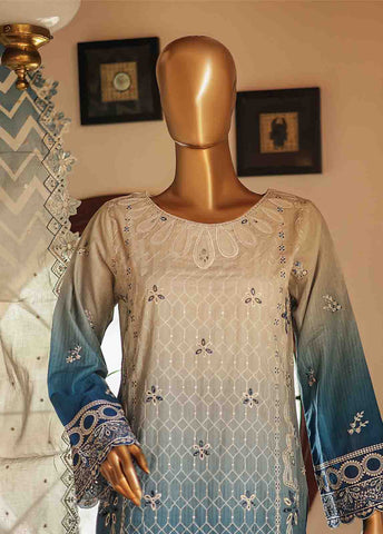 Bin Saeed Fabric - SMLF-0682 A- 3 Piece Embroidered Stitched Suit