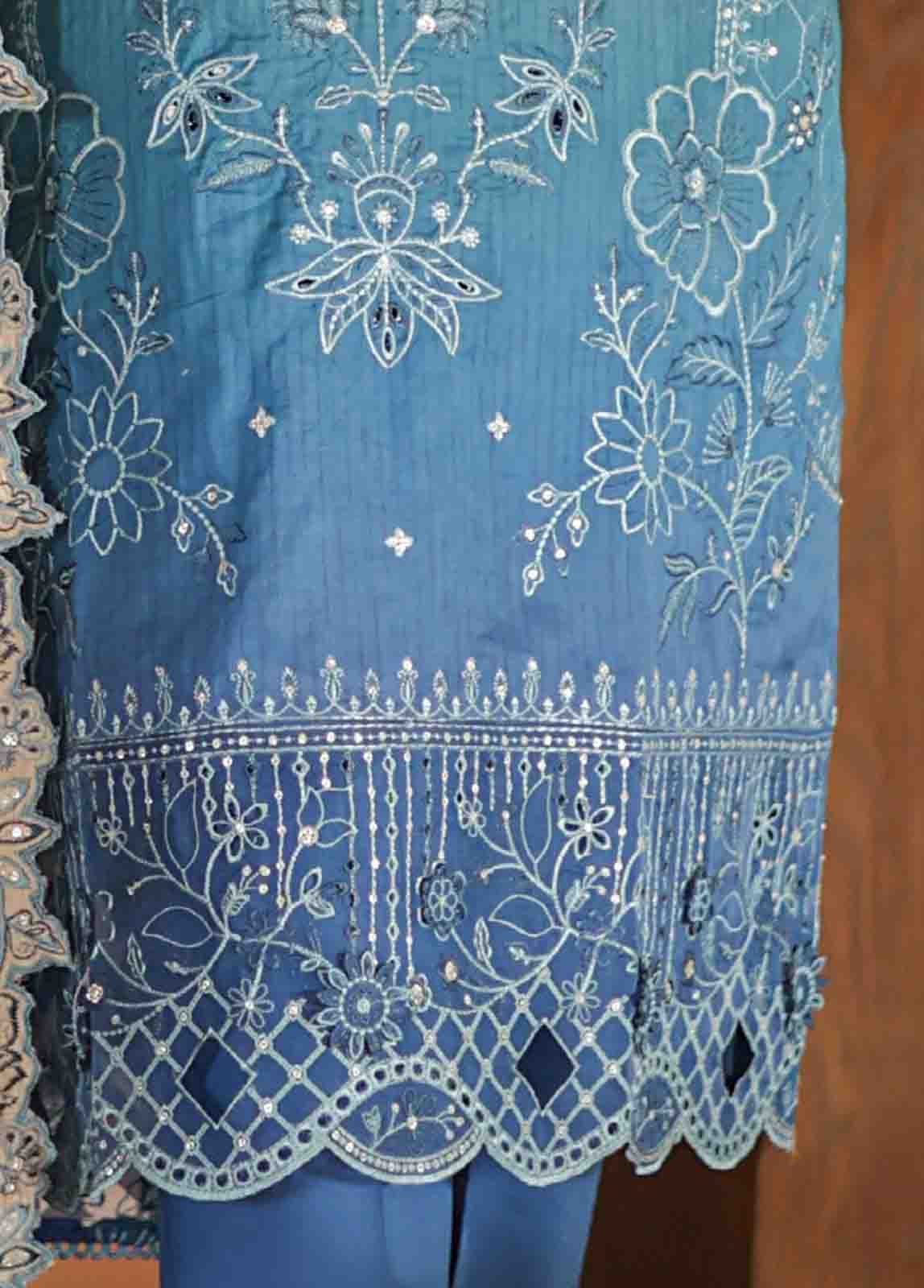 Bin Saeed Fabric - SMLF-0682 B- 3 Piece Embroidered Stitched Suit