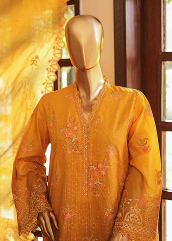 Bin Saeed Fabric - SMLF-0684 A- 3 Piece Embroidered Stitched Suit