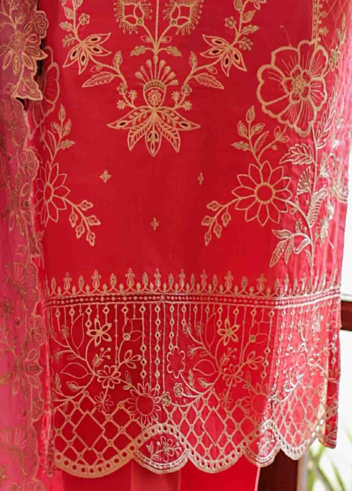 Bin Saeed Fabric - SMLF-0685 A- 3 Piece Embroidered Stitched Suit