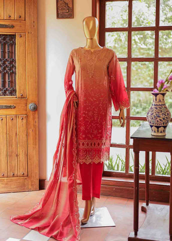 Bin Saeed Fabric - SMLF-0685 A- 3 Piece Embroidered Stitched Suit