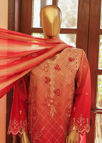 Bin Saeed Fabric - SMLF-0685 B- 3 Piece Embroidered Stitched Suit