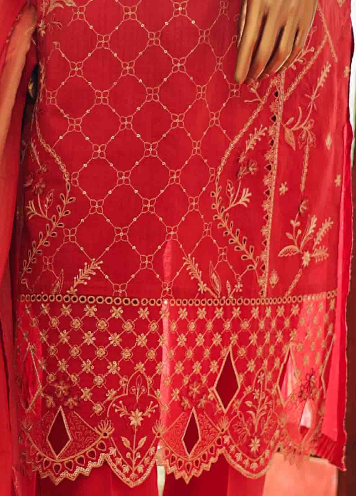 Bin Saeed Fabric - SMLF-0685 B- 3 Piece Embroidered Stitched Suit