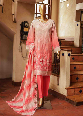 Bin Saeed Fabric - SMLF-0686 A- 3 Piece Embroidered Stitched Suit