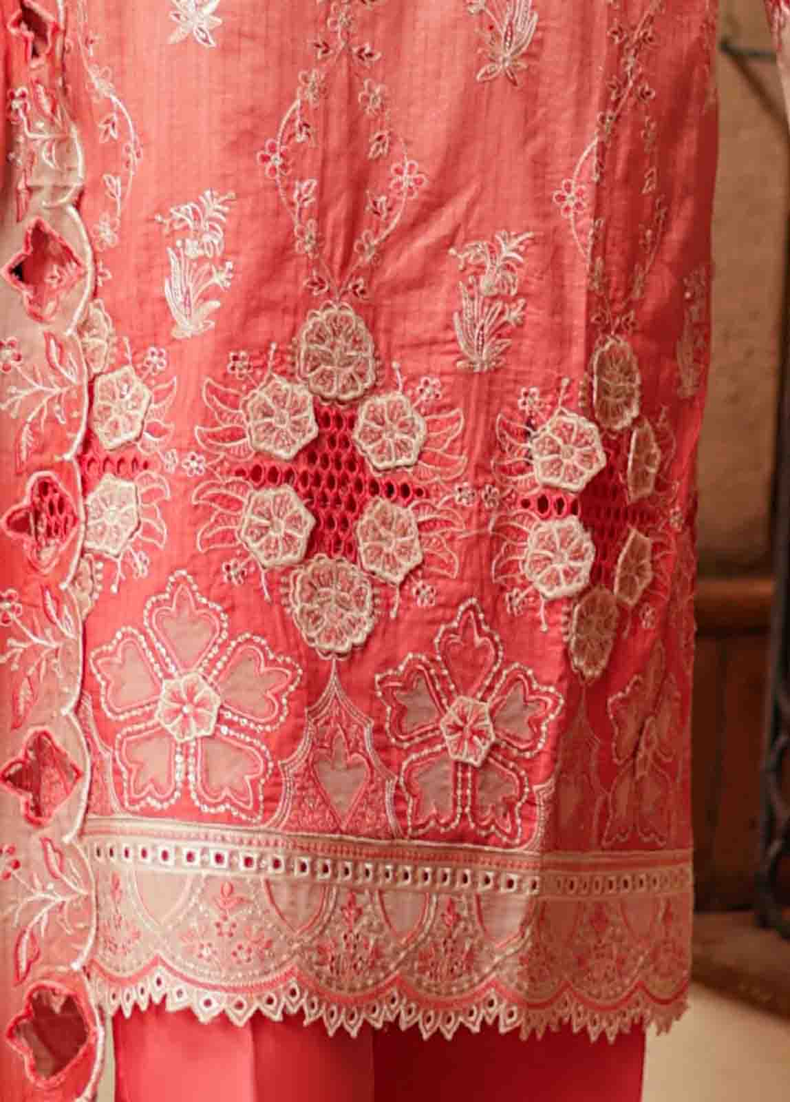 Bin Saeed Fabric - SMLF-0686 A- 3 Piece Embroidered Stitched Suit