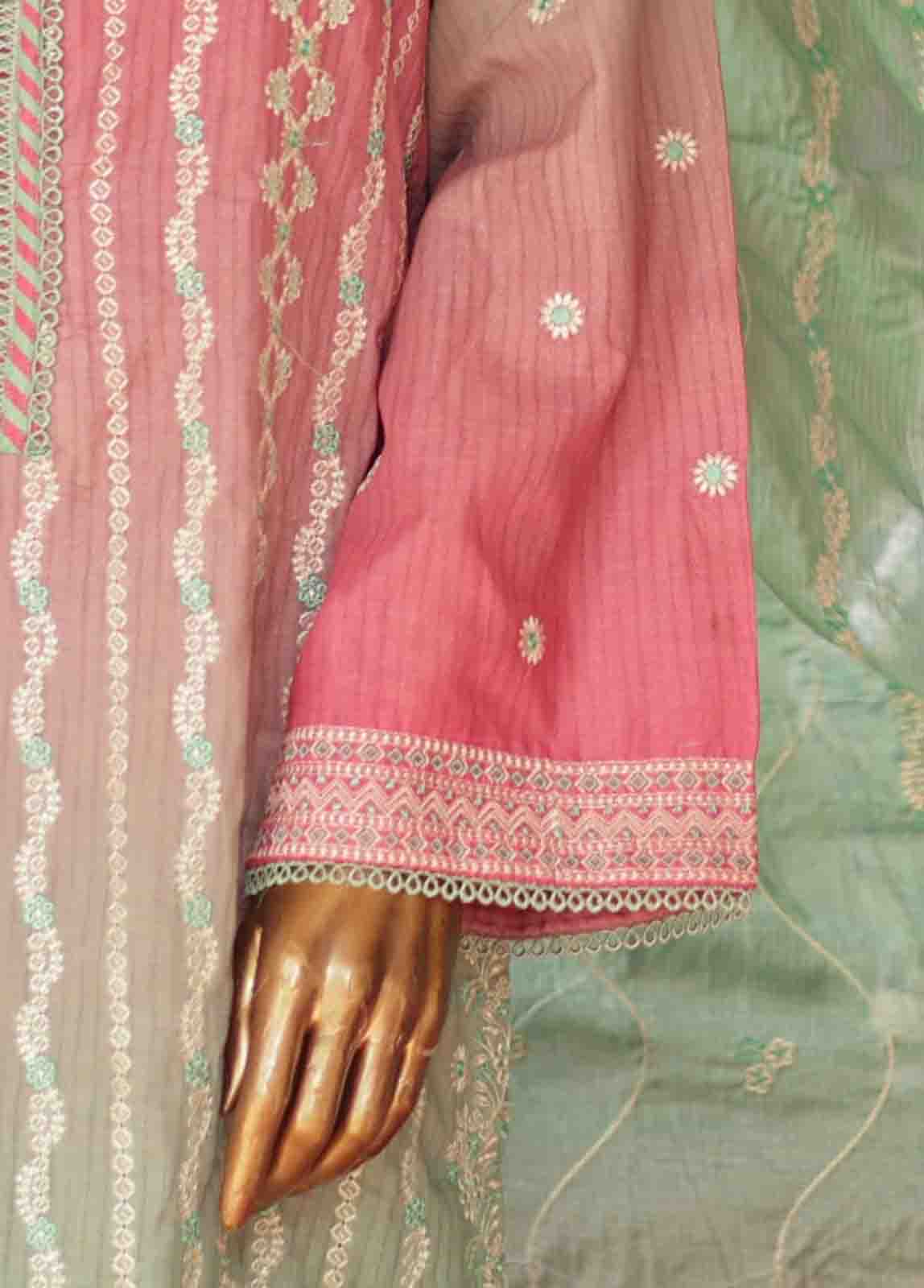 Bin Saeed Fabric - SMLF-0687 A- 3 Piece Embroidered Stitched Suit