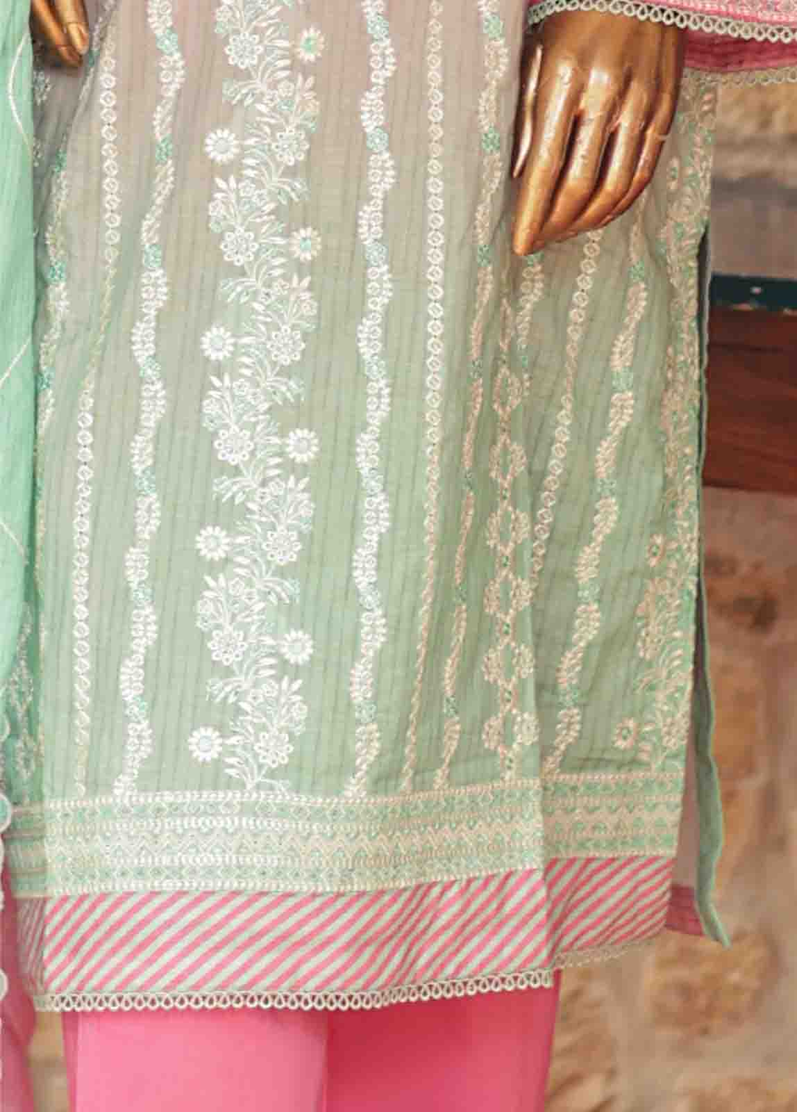 Bin Saeed Fabric - SMLF-0687 B- 3 Piece Embroidered Stitched Suit