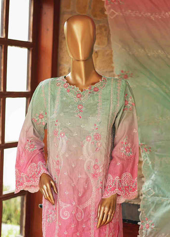 Bin Saeed Fabric - SMLF-0687 B- 3 Piece Embroidered Stitched Suit