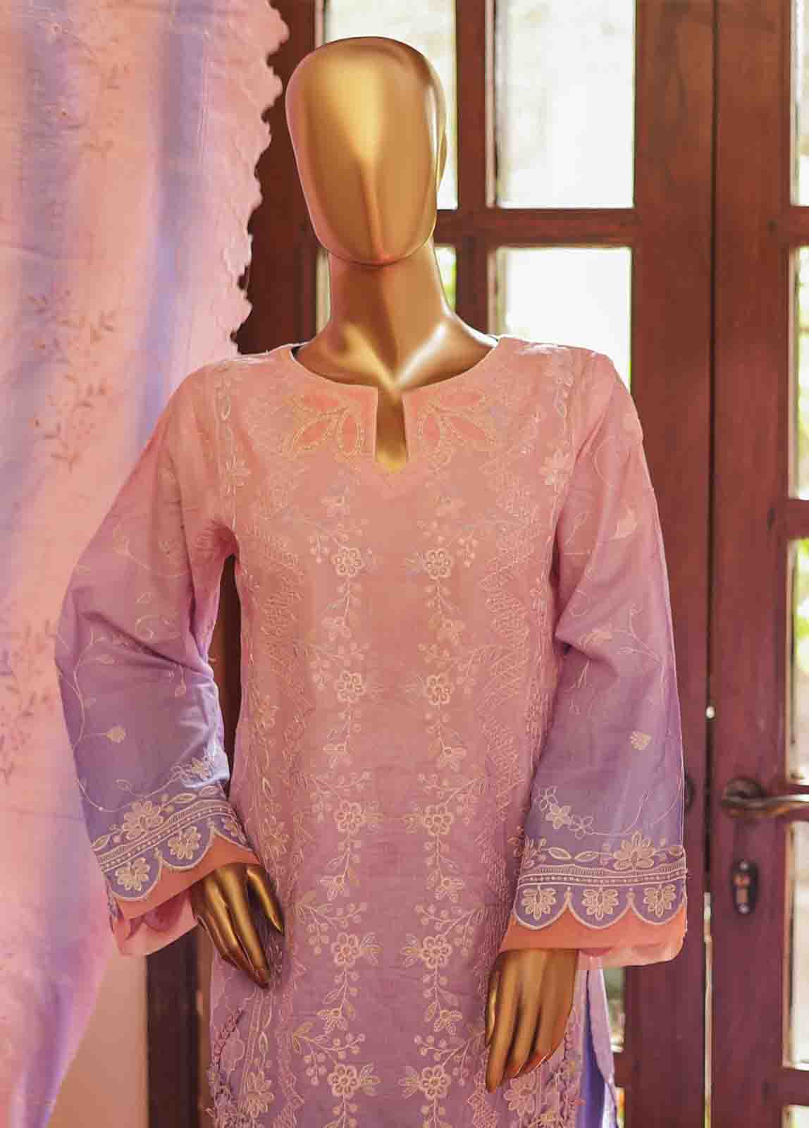 Bin Saeed Fabric - SMLF-0688 A- 3 Piece Embroidered Stitched Suit