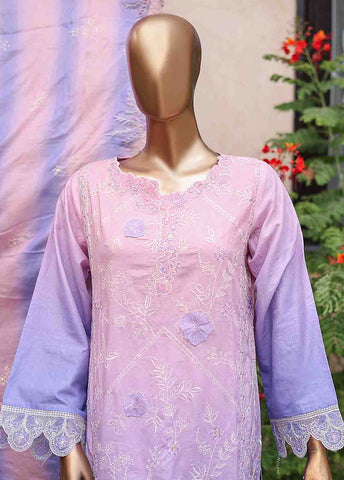 Bin Saeed Fabric - SMLF-0688 B- 3 Piece Embroidered Stitched Suit