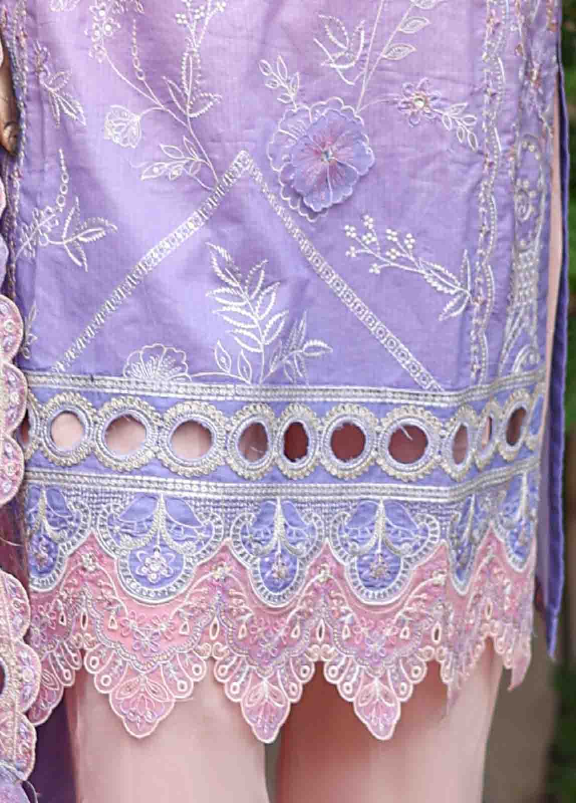 Bin Saeed Fabric - SMLF-0688 B- 3 Piece Embroidered Stitched Suit