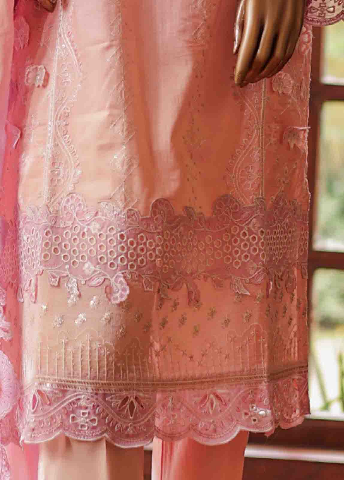 Bin Saeed Fabric - SMLF-0689 B- 3 Piece Embroidered Stitched Suit