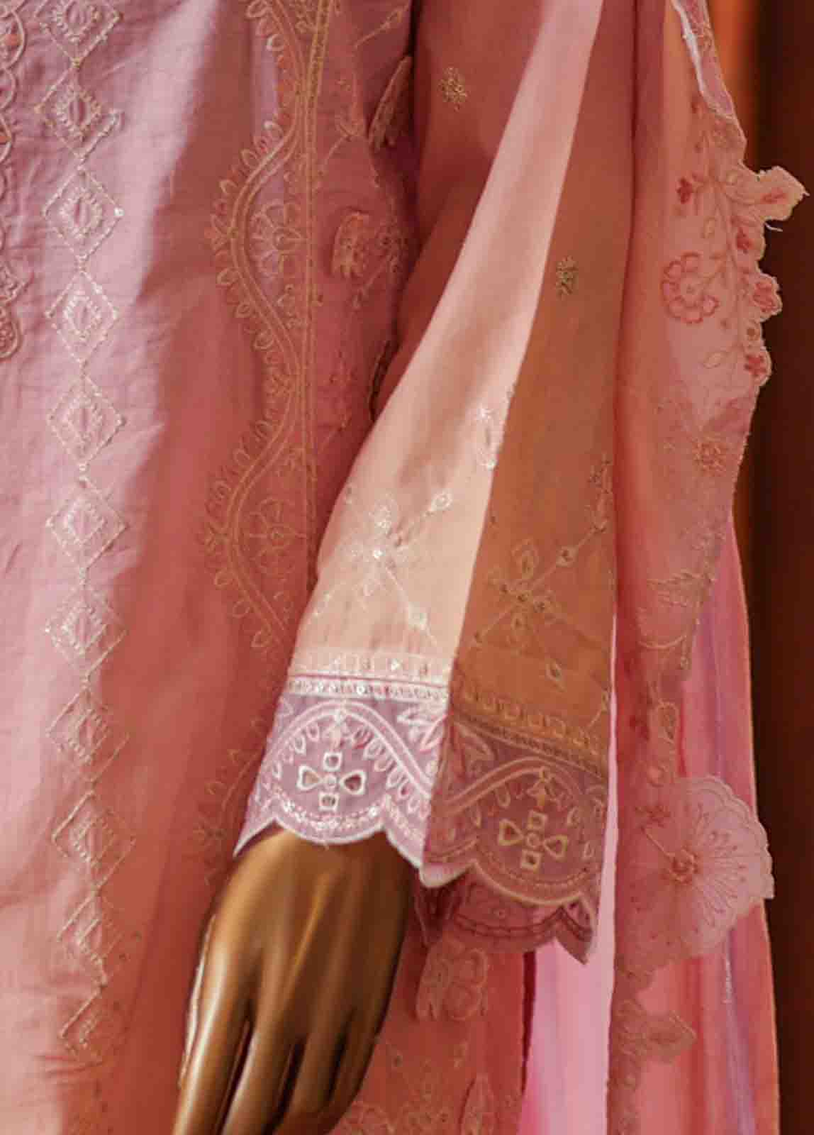 Bin Saeed Fabric - SMLF-0689 B- 3 Piece Embroidered Stitched Suit