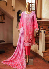 SMLF-0690 A- 3 Piece Embroidered Stitched Suit