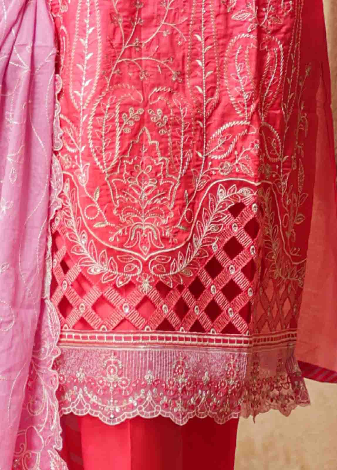 Bin Saeed Fabric - SMLF-0690 A- 3 Piece Embroidered Stitched Suit