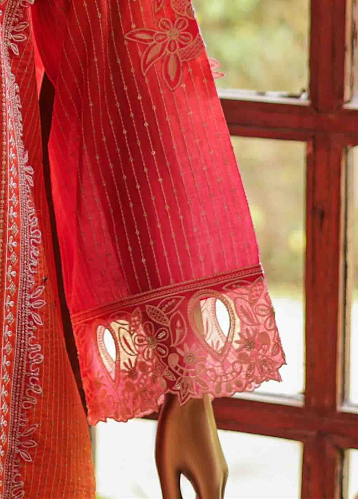 Bin Saeed Fabric - SMLF-0691 A- 3 Piece Embroidered Stitched Suit