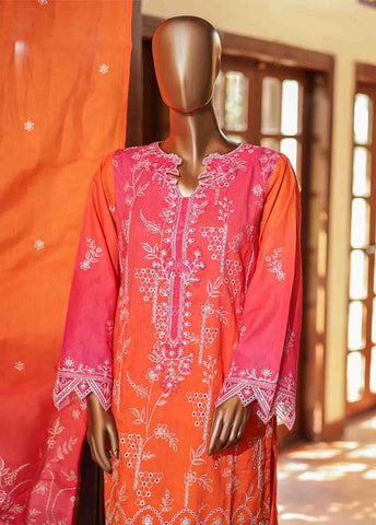 Bin Saeed Fabric - SMLF-0691 B- 3 Piece Embroidered Stitched Suit
