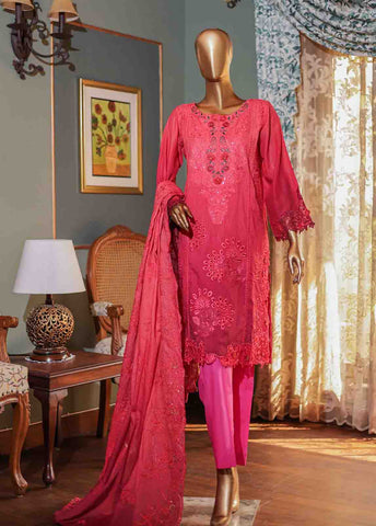 Bin Saeed Fabric - SMLF-0692 B- 3 Piece Embroidered Stitched Suit