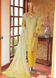 SMLF-0693 A- 3 Piece Embroidered Stitched Suit