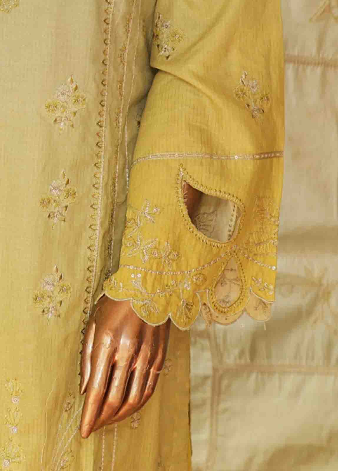 Bin Saeed Fabric - SMLF-0693 A- 3 Piece Embroidered Stitched Suit