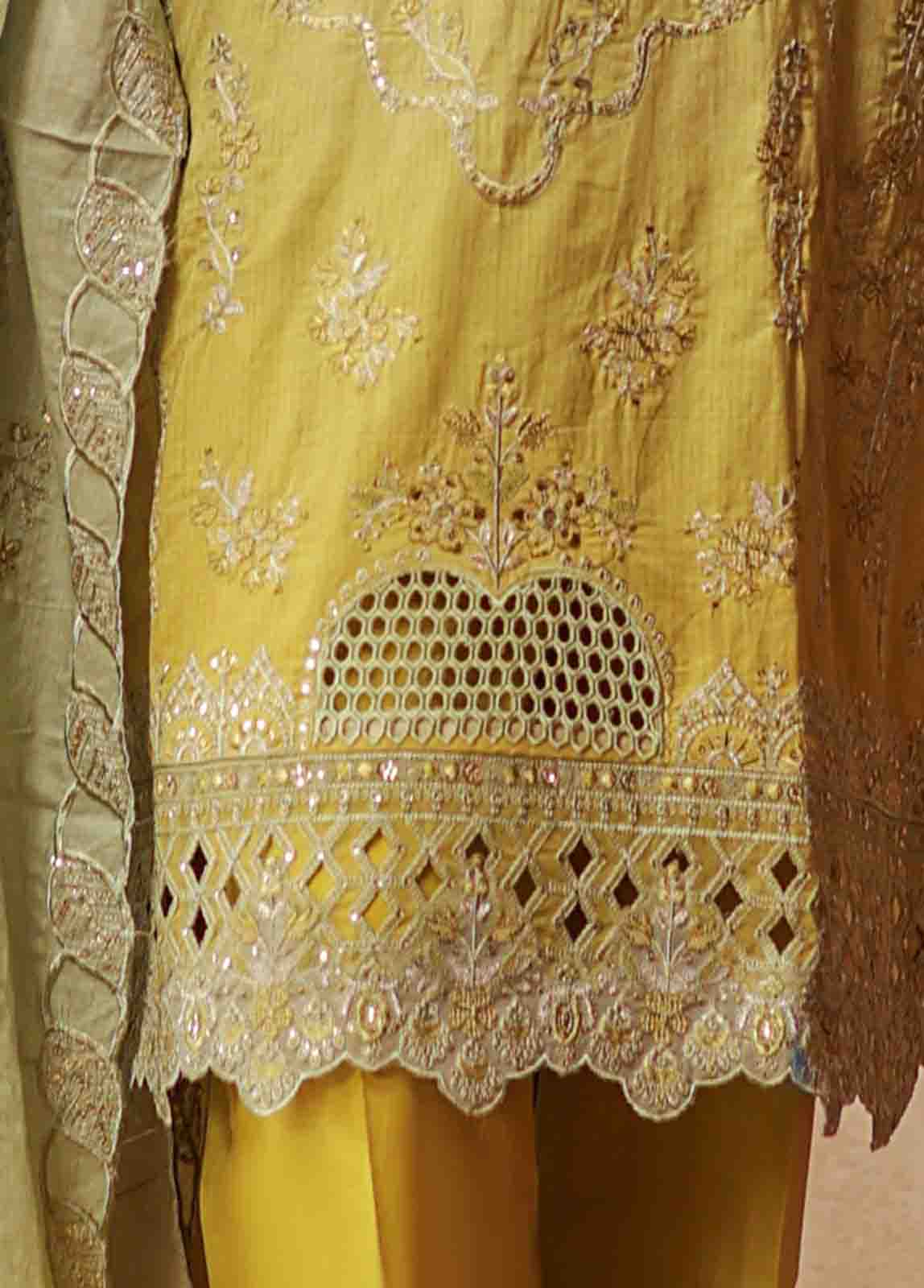 Bin Saeed Fabric - SMLF-0693 B- 3 Piece Embroidered Stitched Suit