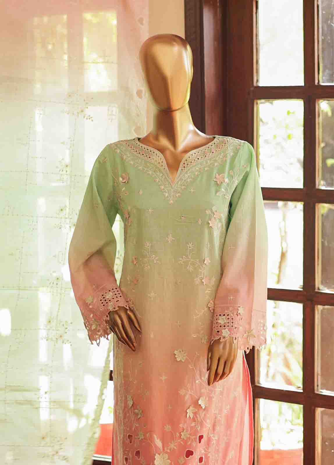 Bin Saeed Fabric - SMLF-0694 B- 3 Piece Embroidered Stitched Suit