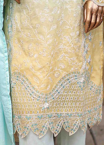 Bin Saeed Fabric - SMLF-0695 A- 3 Piece Embroidered Stitched Suit