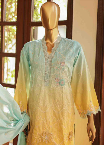 Bin Saeed Fabric - SMLF-0695 B- 3 Piece Embroidered Stitched Suit