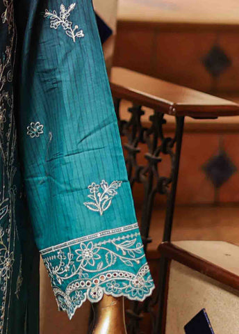 Bin Saeed Fabric - SMLF-0696 A- 3 Piece Embroidered Stitched Suit