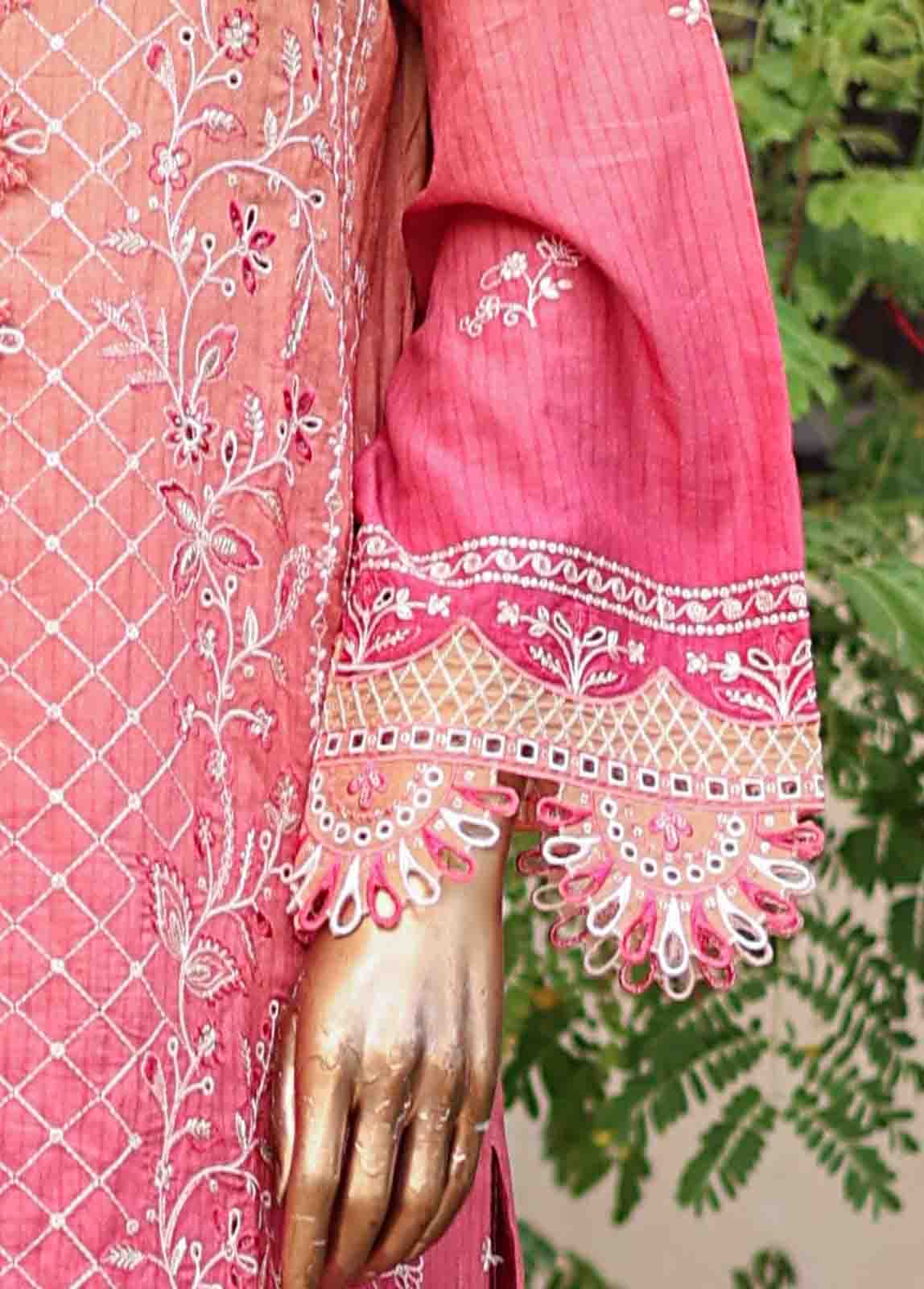 Bin Saeed Fabric - SMLF-0697 A- 3 Piece Embroidered Stitched Suit