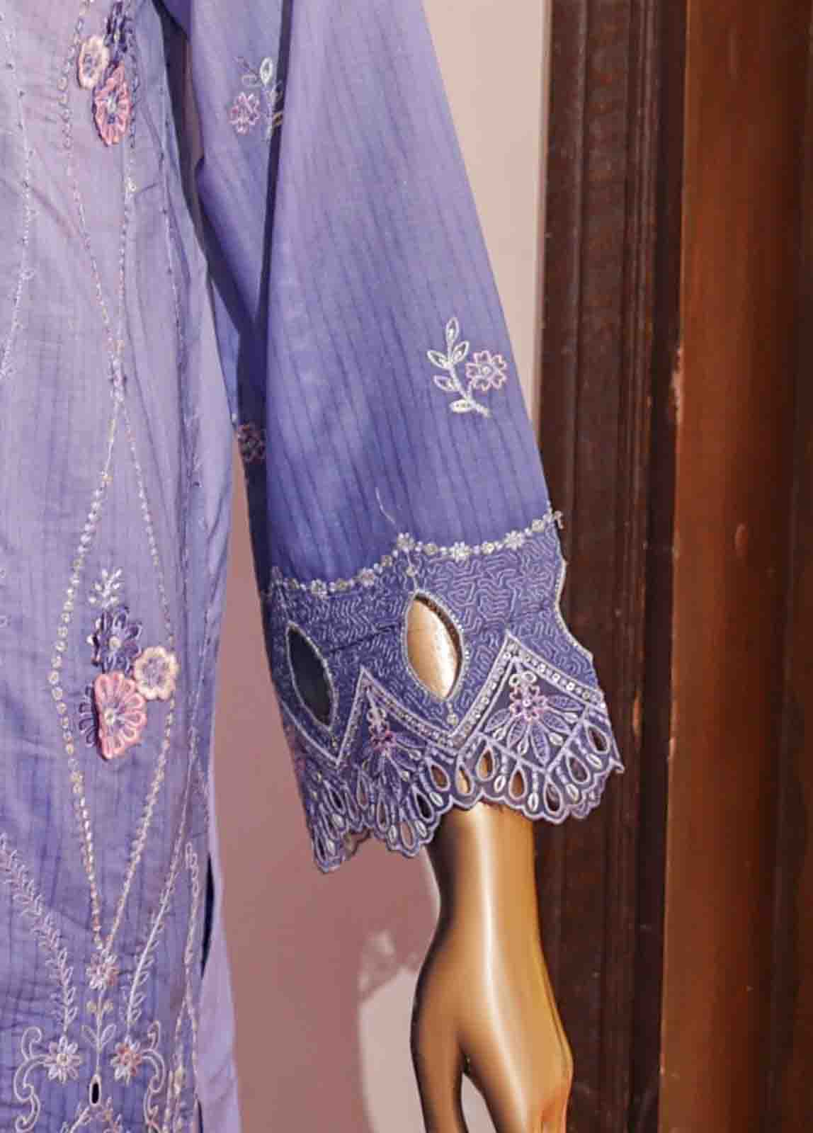 Bin Saeed Fabric - SMLF-0698 A- 3 Piece Embroidered Stitched Suit