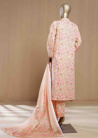 Bin Saeed Fabric - SMLF-07-FR -3 Piece Printed Frock Style