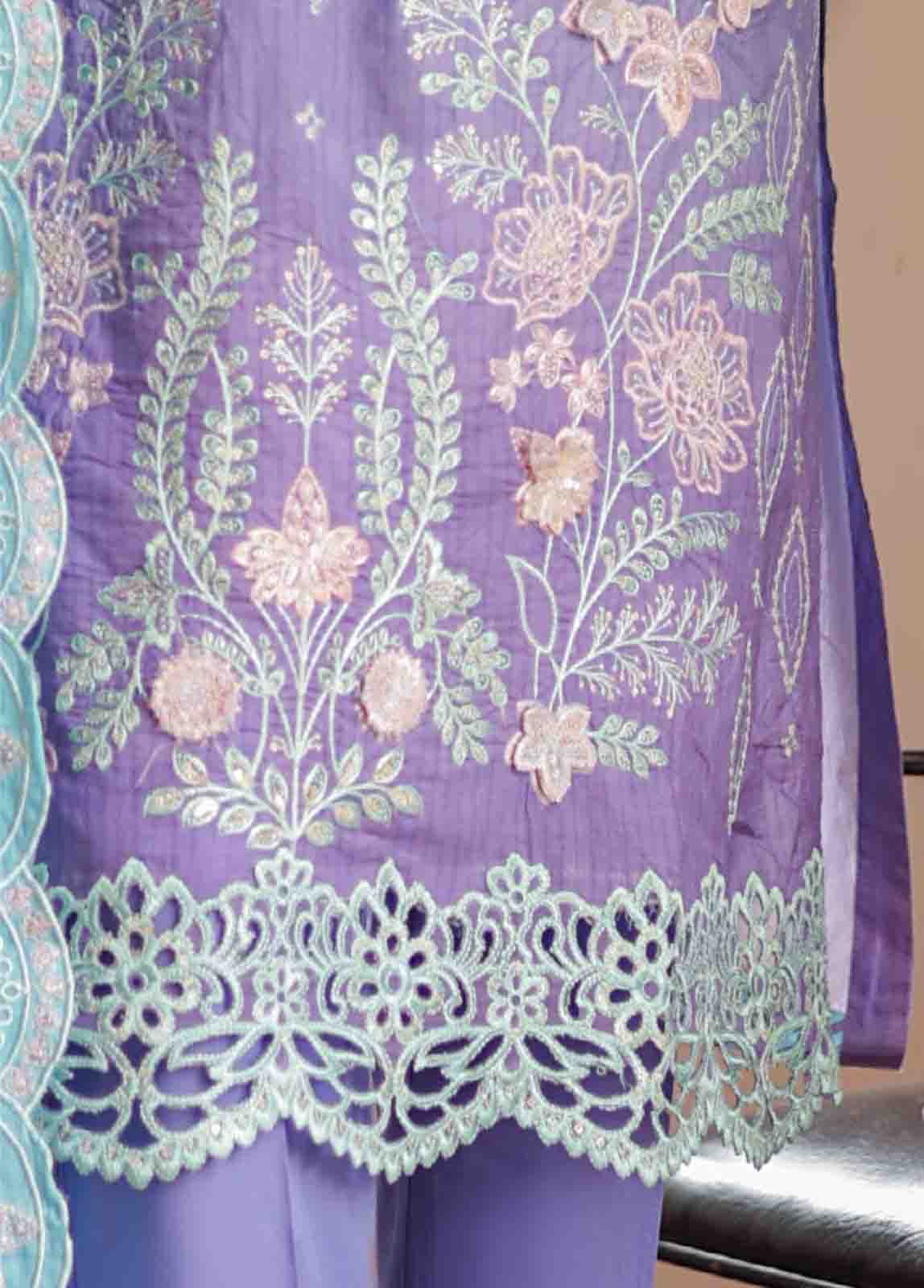 Bin Saeed Fabric - SMLF-0700 A- 3 Piece Embroidered Stitched Suit