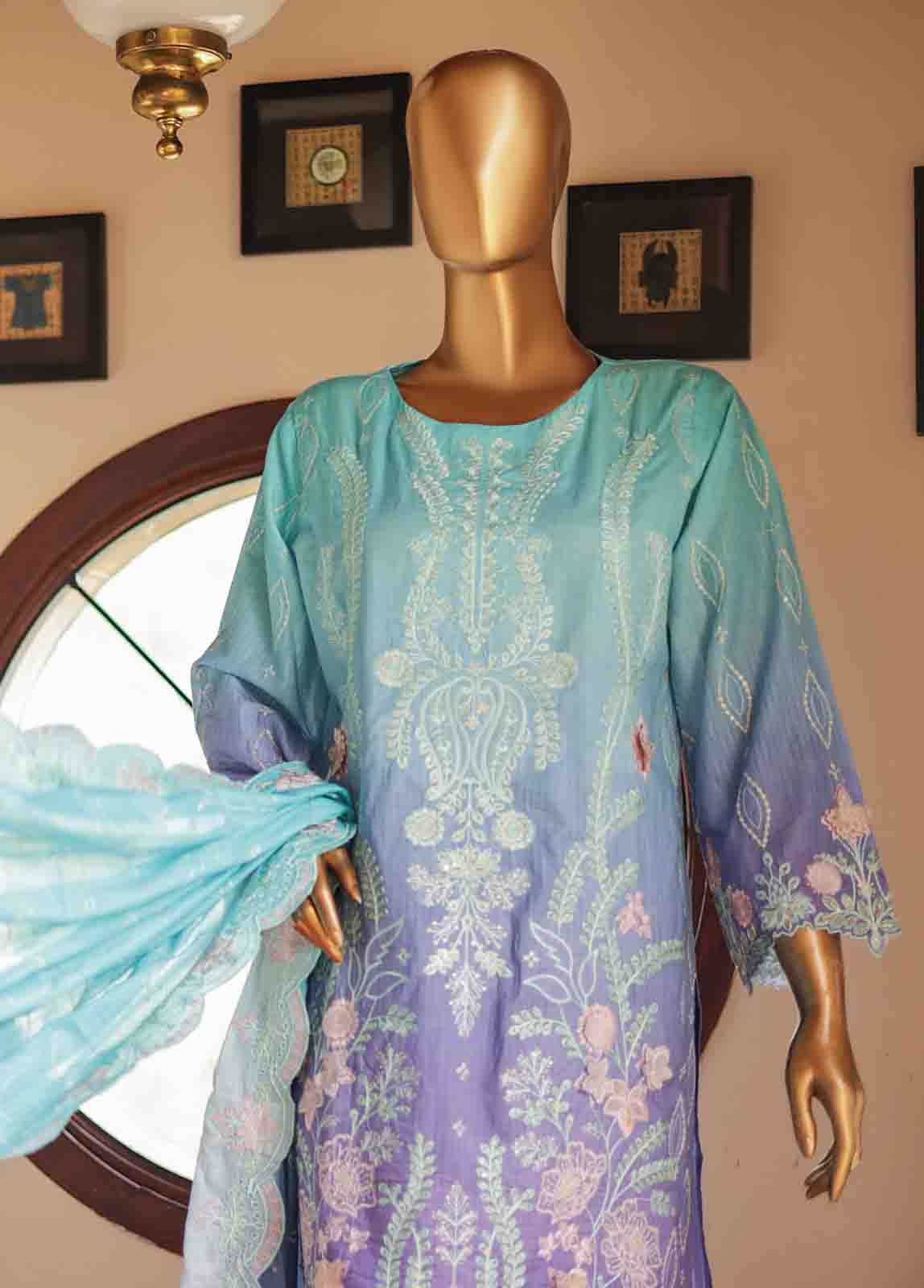 Bin Saeed Fabric - SMLF-0700 A- 3 Piece Embroidered Stitched Suit