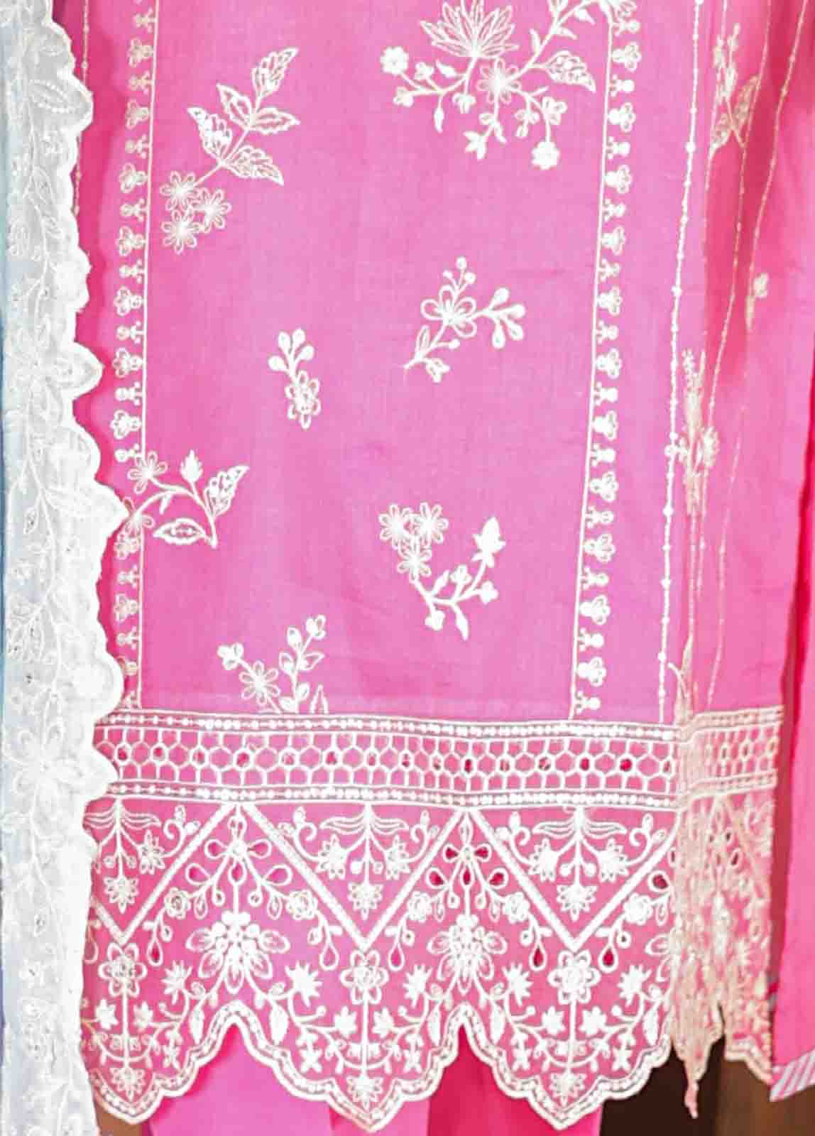 Bin Saeed Fabric - SMLF-0701 A- 3 Piece Embroidered Stitched Suit