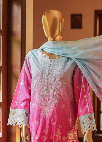 Bin Saeed Fabric - SMLF-0701 B- 3 Piece Embroidered Stitched Suit