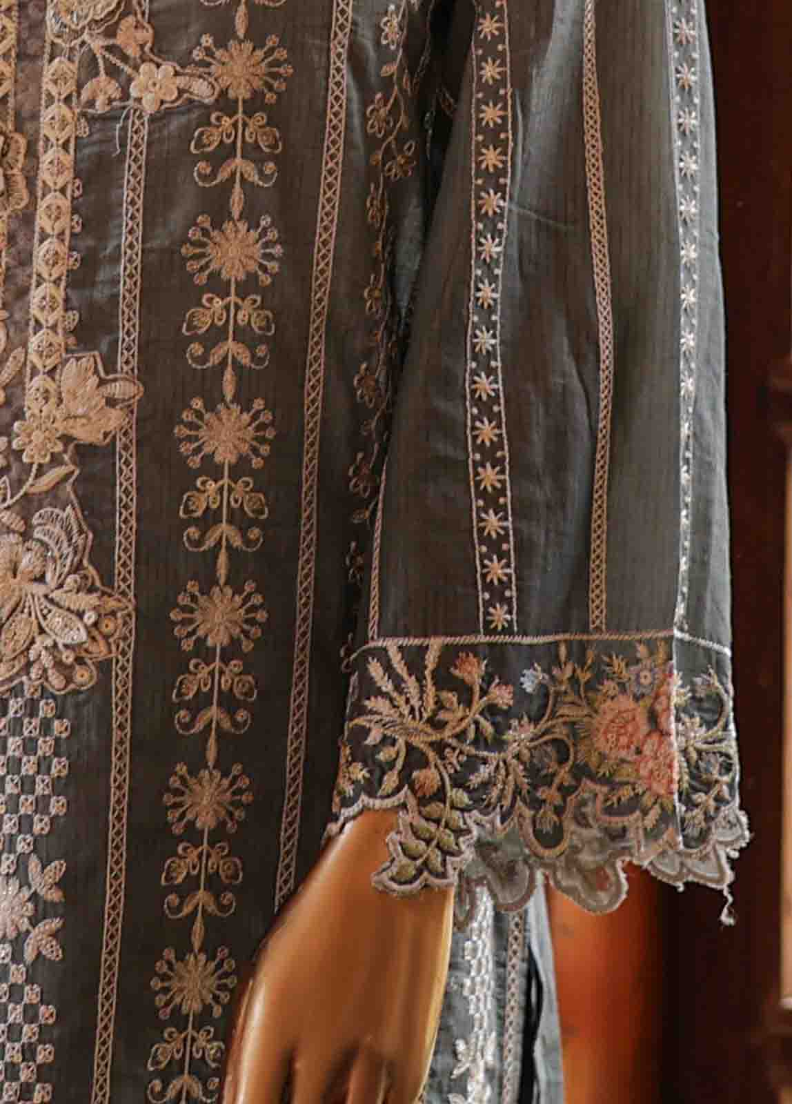Bin Saeed Fabric - SMLF-0702 A- 3 Piece Embroidered Stitched Suit