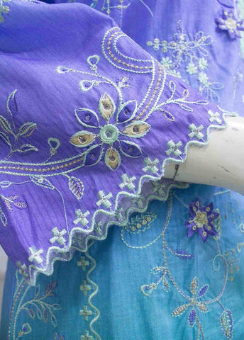 Bin Saeed Fabric - SMLF-0703 A-3 Piece Cutwork Kari Stitched Suit