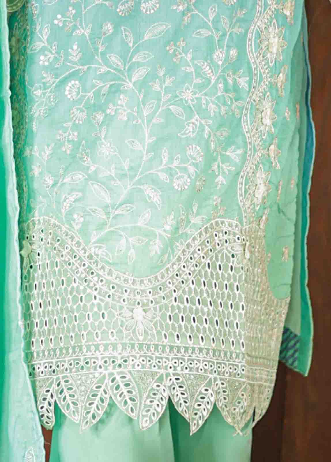 Bin Saeed Fabric - SMLF-0703 B- 3 Piece Embroidered Stitched Suit