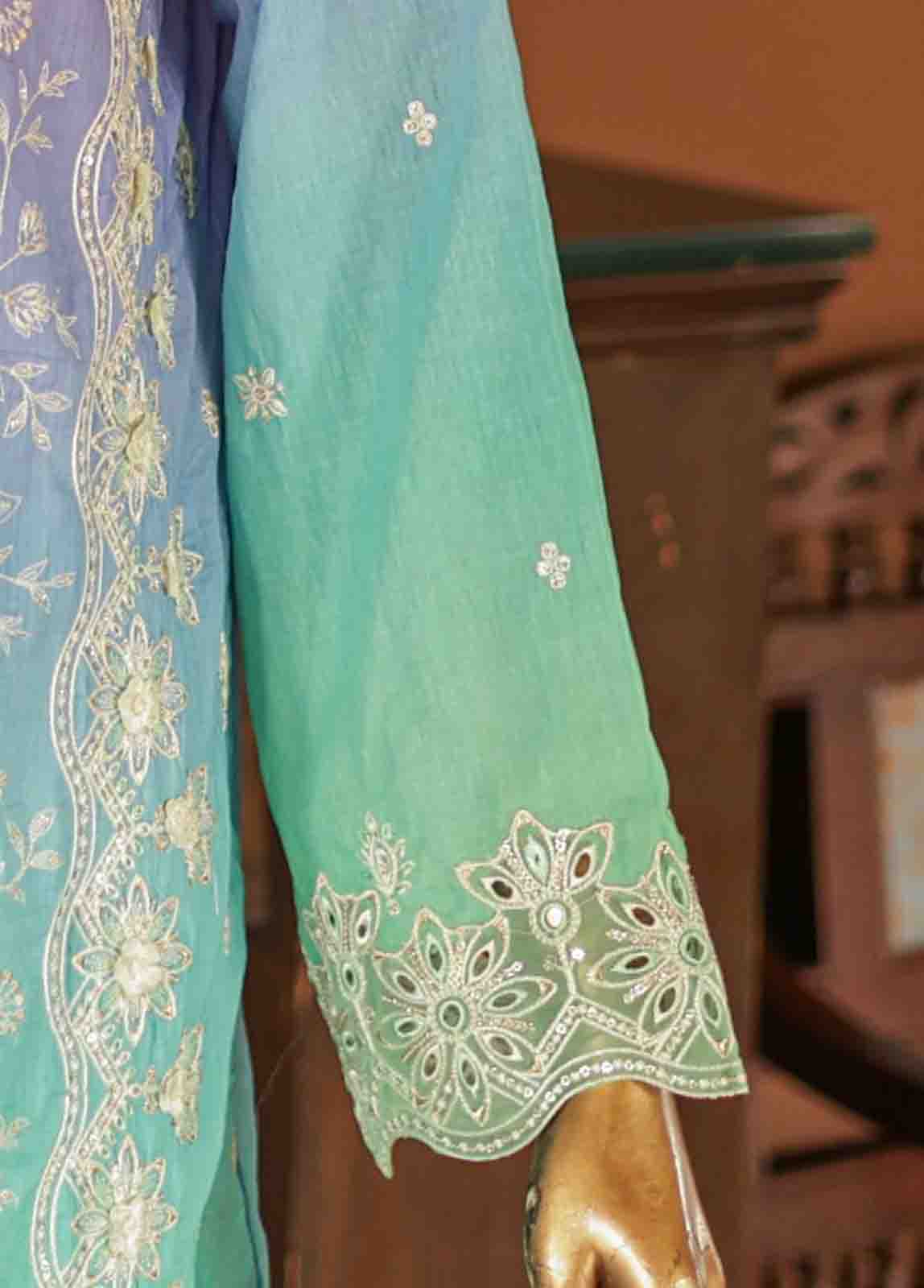 Bin Saeed Fabric - SMLF-0703 B- 3 Piece Embroidered Stitched Suit