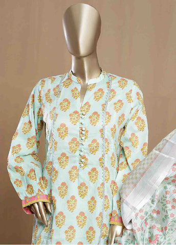 Bin Saeed Fabric - SMLF-08-FR -3 Piece Printed Frock Style