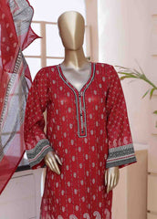 SMLF-097-3 Piece Printed Stitched Suit