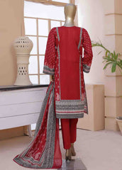 SMLF-097-3 Piece Printed Stitched Suit