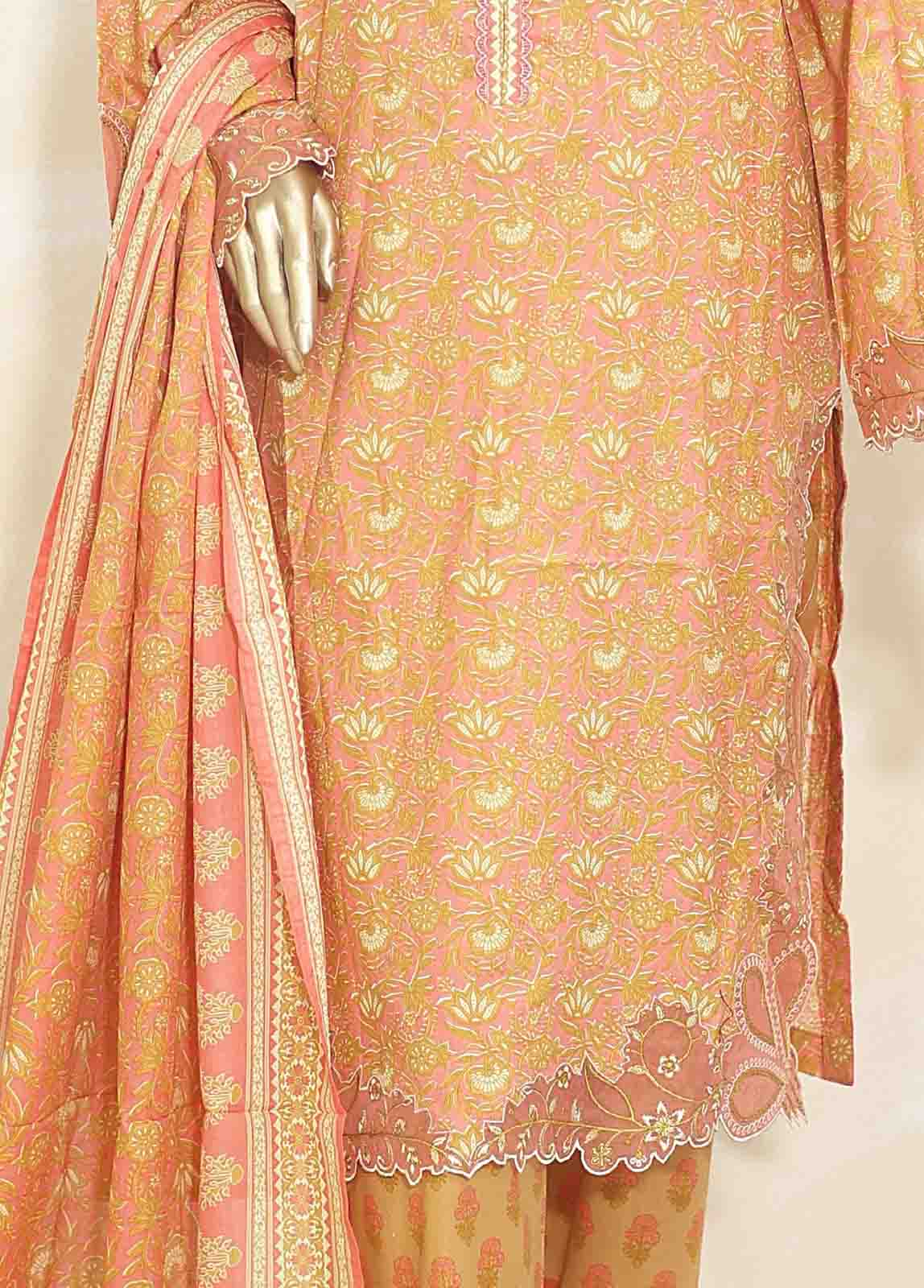 Bin Saeed Fabric - SMLF-135-Emb- 3 Piece Embroidered Stitched Suit