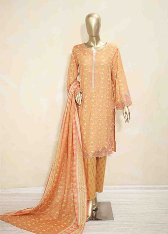 Bin Saeed Fabric - SMLF-135-Emb- 3 Piece Embroidered Stitched Suit