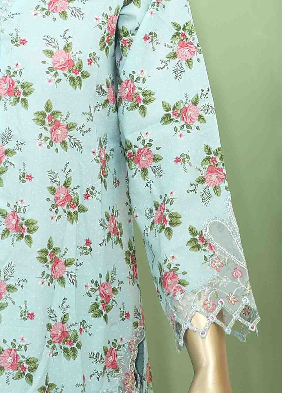 Bin Saeed Fabric - SMLF-136-Emb- 3 Piece Embroidered Stitched Suit