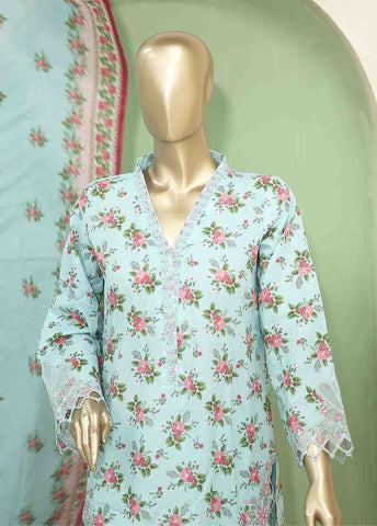 Bin Saeed Fabric - SMLF-136-Emb- 3 Piece Embroidered Stitched Suit